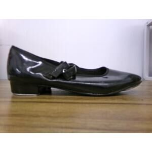 Dance Tan Tap Shoes ABT Kids 1.5 Mary Jane Patent Leather Loop Strap Velcro
